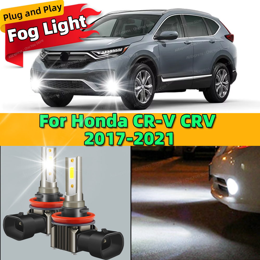 Car Accessories Honda Crv - 2Pcs LED Fog Lamp Bulbs Front