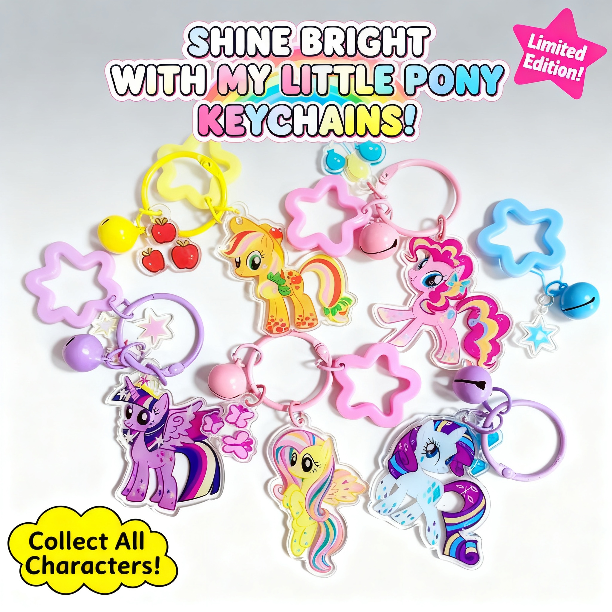 Car Accessories Girly - Anime Kawaii Unicorn Keychain Fashion Key