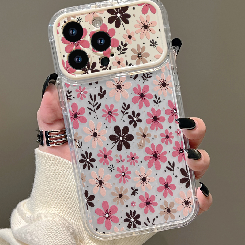 Car Dash Cam - Cottagecore Pastel Pink Brown Ditsy Tiny