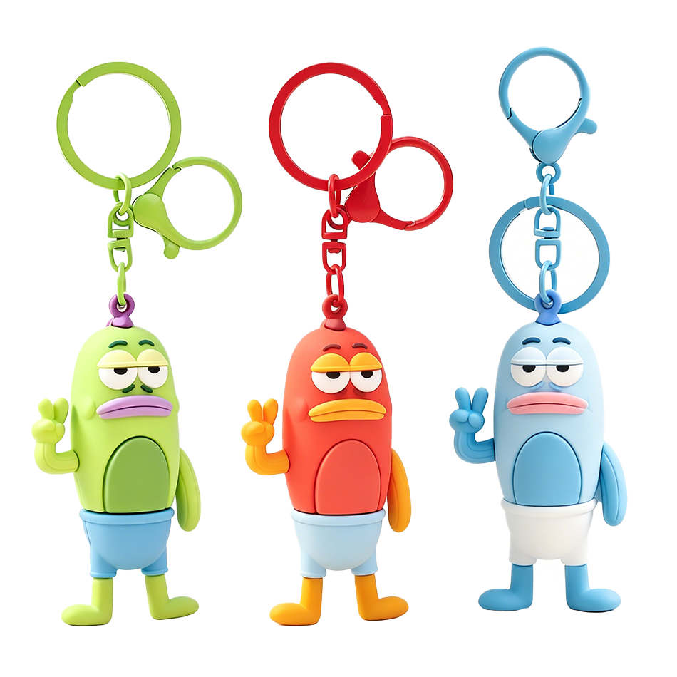 Car Accessories Girly - Creative Biqibao Ugly Fish Keychain Biyeyu