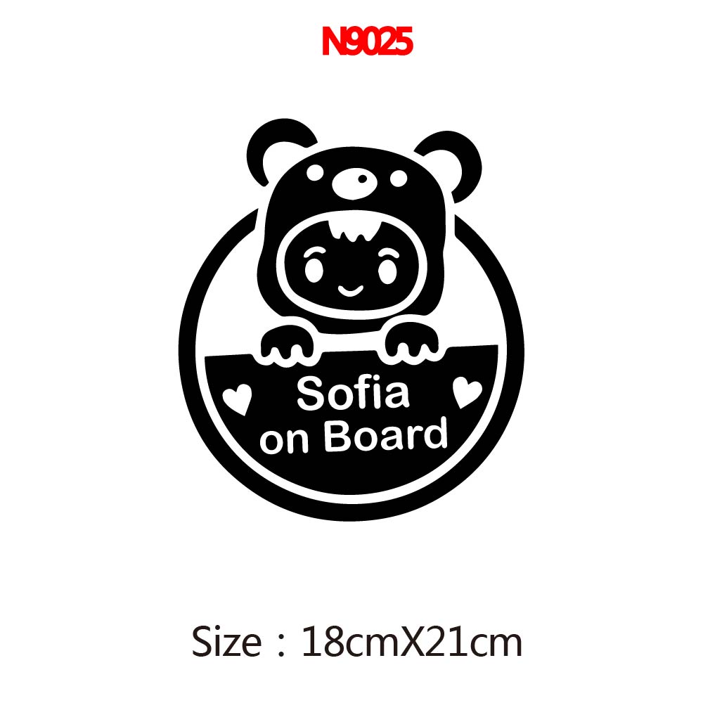 1PC Cute Bear Girl Custom Baby - مراجعة Car Accessories Girly وسعره