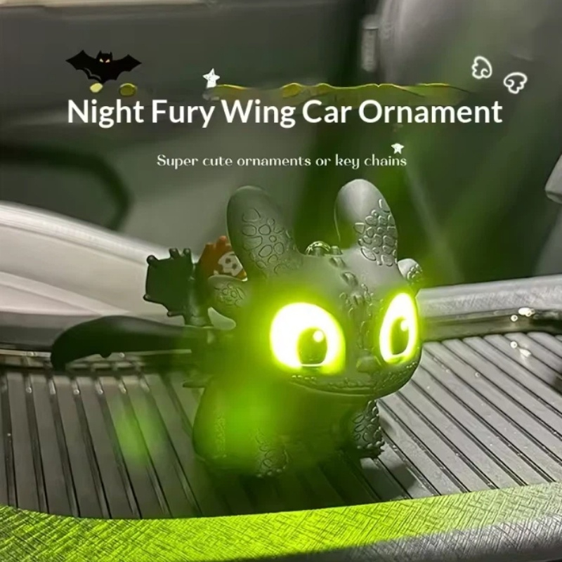 Genuine Cute Glowing Toothless - مراجعة Car Accessories For Interior وسعره