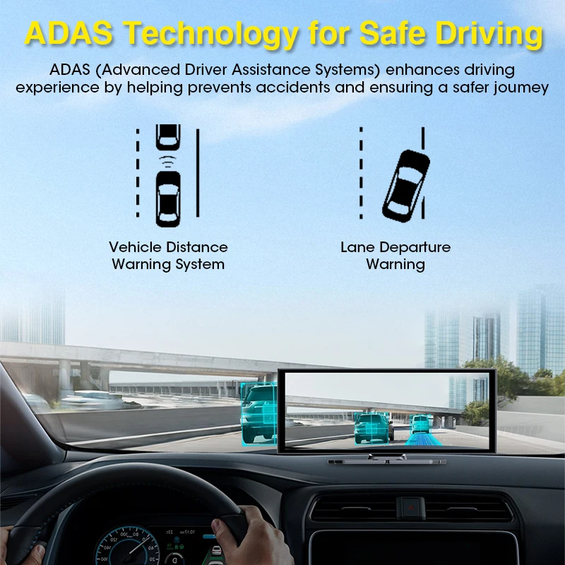 10.26 inch ADAS Dash cam 4K Fr - مراجعة Car Dash Cam وسعره