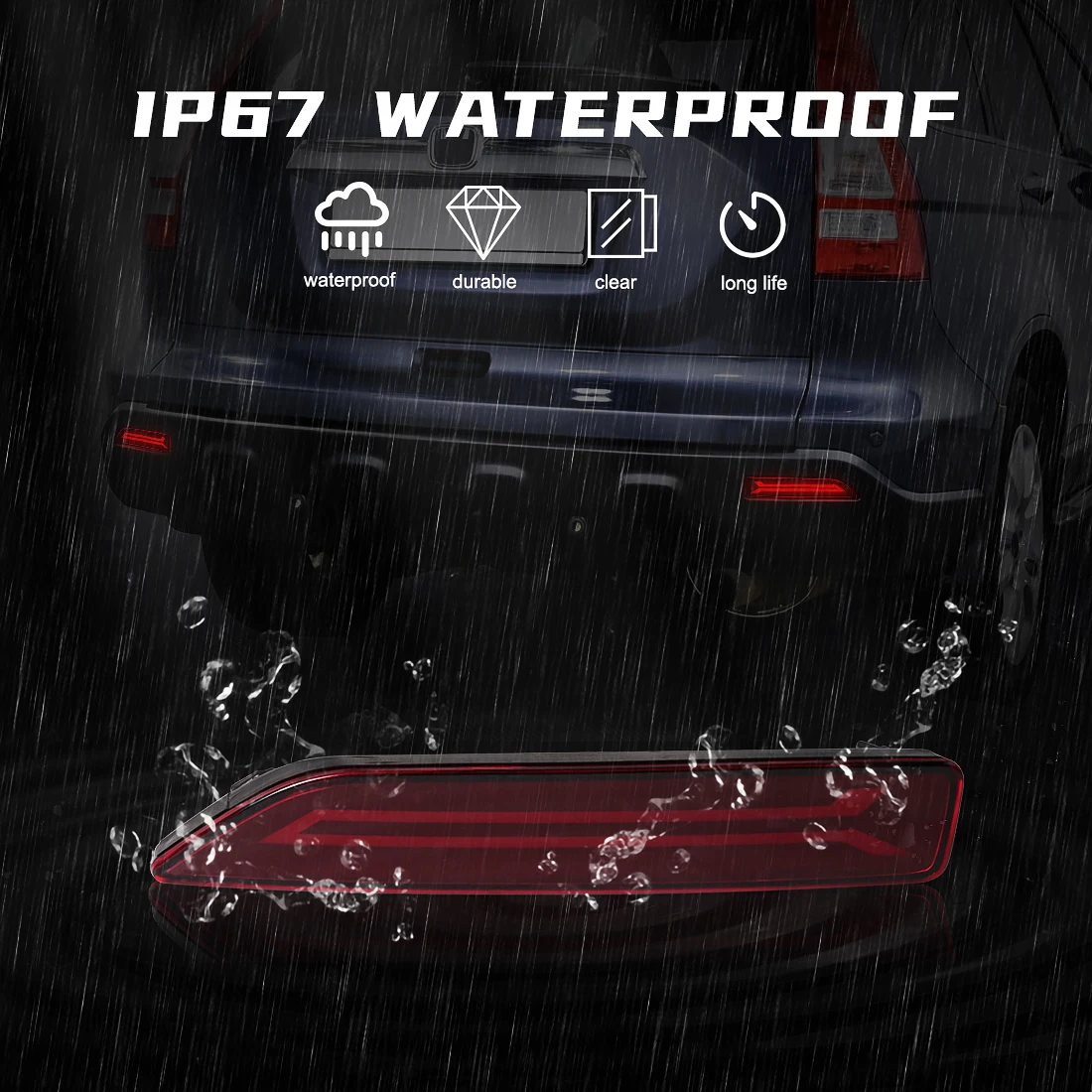 LED Rear Bumper Reflector Ligh - مراجعة Car Accessories Honda Crv وسعره