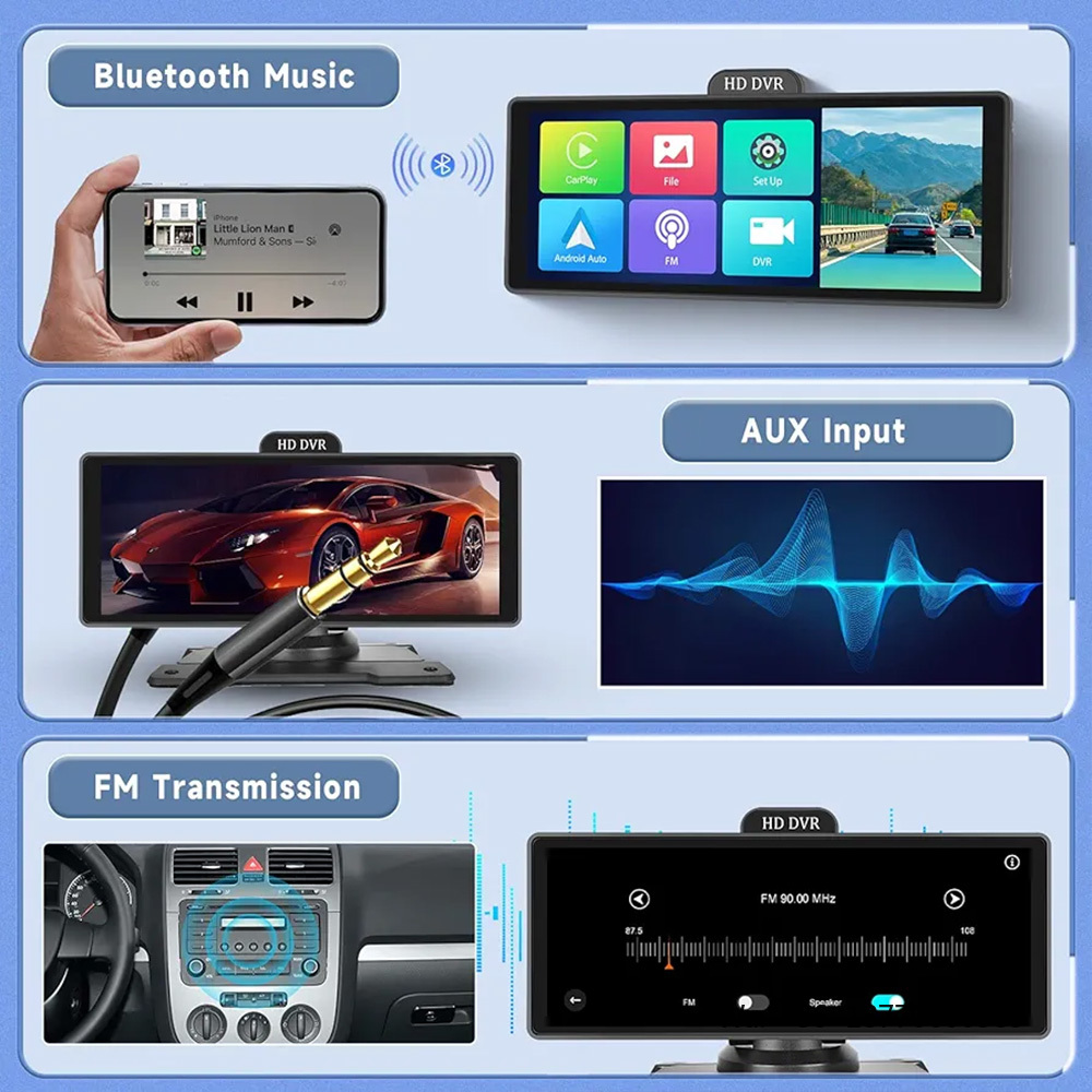 Carlover 10.26 Inch Carplay Au - مراجعة Car Dash Cam وسعره