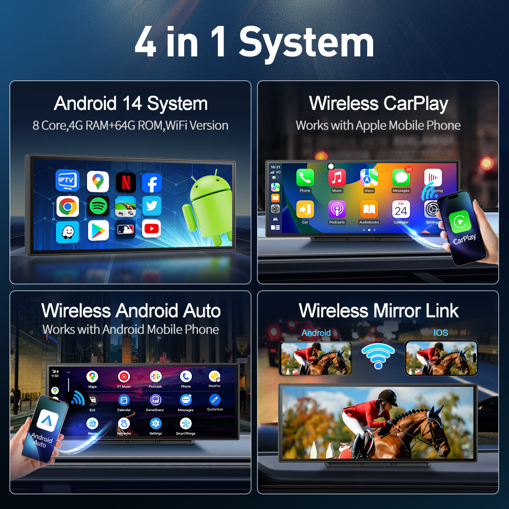 BYUJQ 11.4'' Android 14 8 Core - مراجعة Car Dash Cam وسعره
