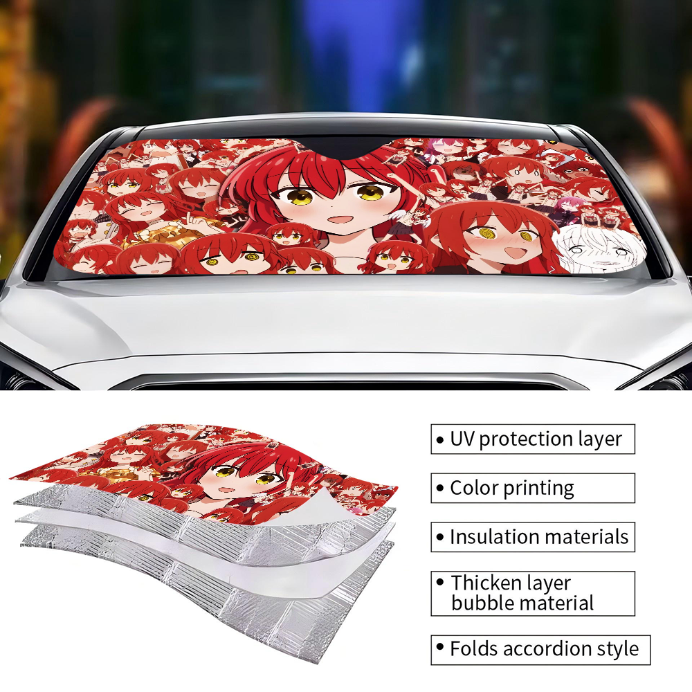 Anime B-bocchi The Rock Cartoo - مراجعة Car Accessories For Interior وسعره