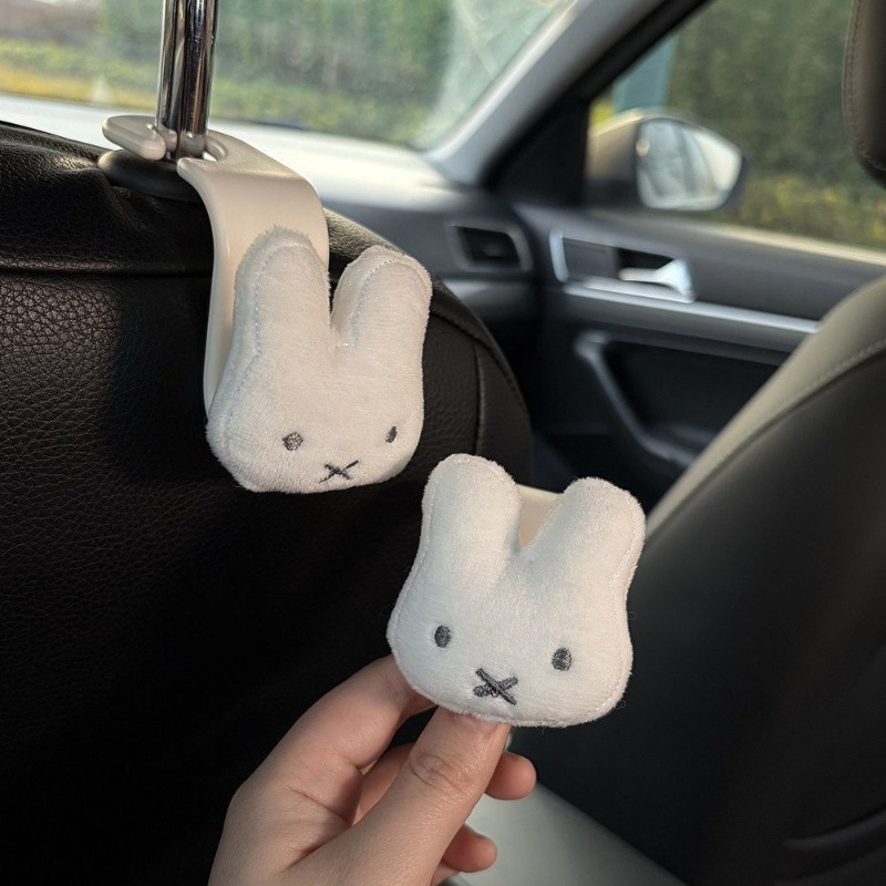 Miffy creative car hook with   - مراجعة Car Accessories For Interior وسعره