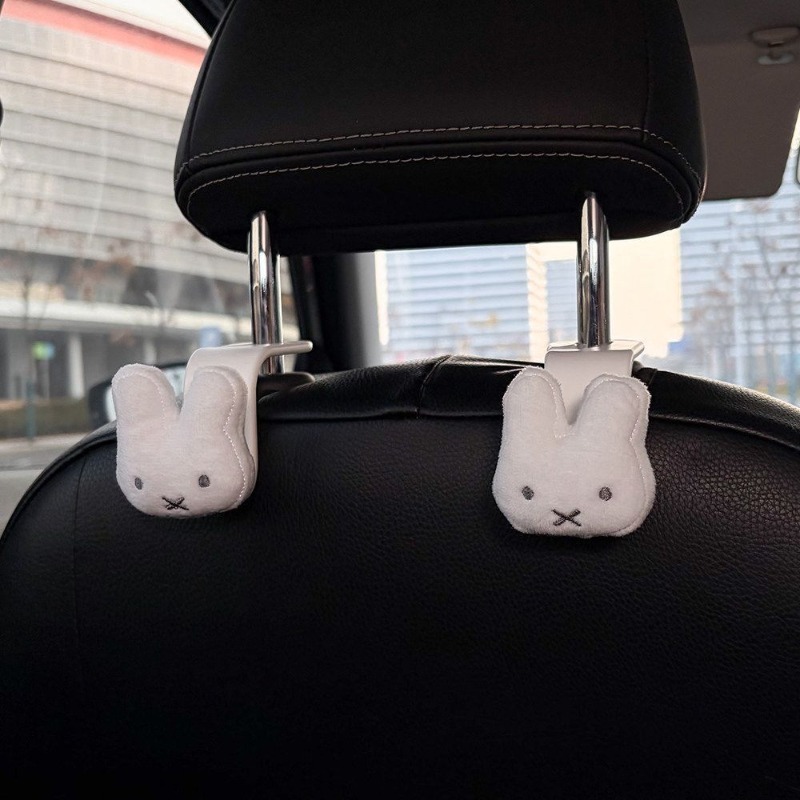 Miffy creative car hook with   - مراجعة Car Accessories For Interior وسعره