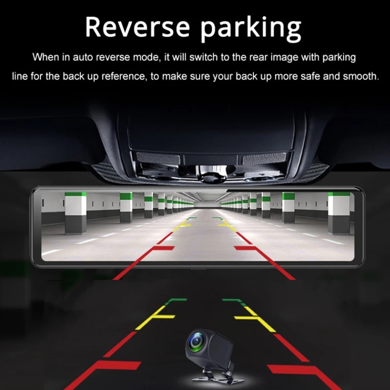 12 Inch Touch Screen Dual Came - مراجعة Car Dash Cam وسعره