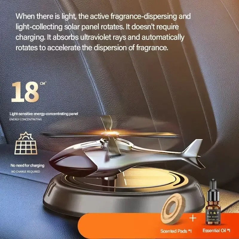 Solar Powered Helicopter Car A - مراجعة Car Accessories For Interior وسعره