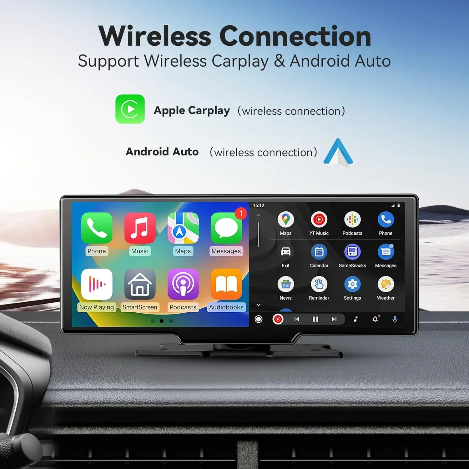 Portable 10.26'' Dash Cam Wire - مراجعة Car Dash Cam وسعره
